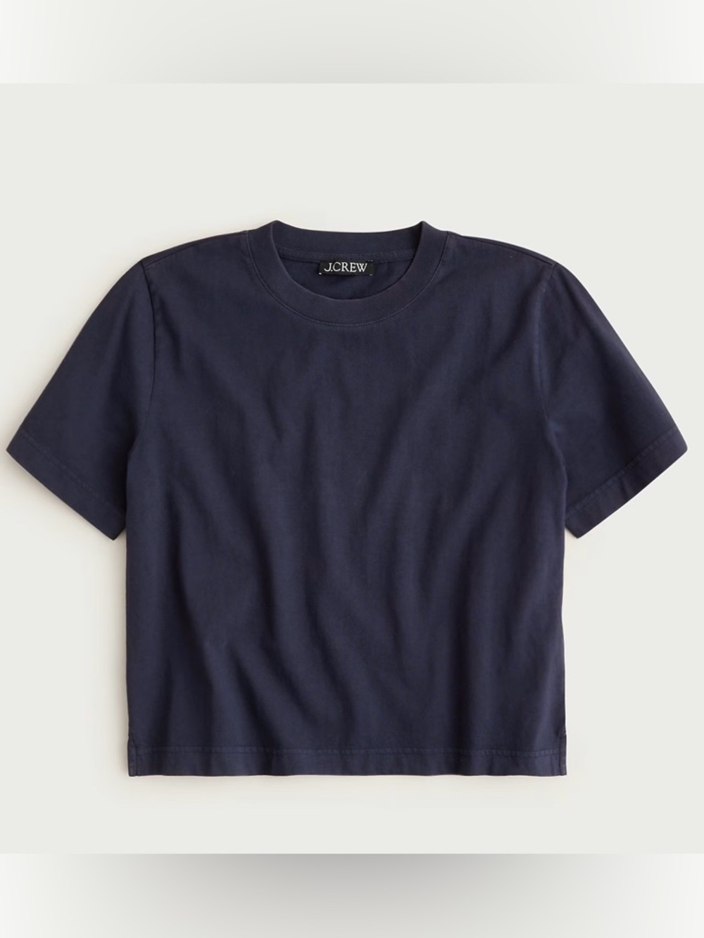 J. Crew Boyfriend jersey relaxed cropped T-shirt